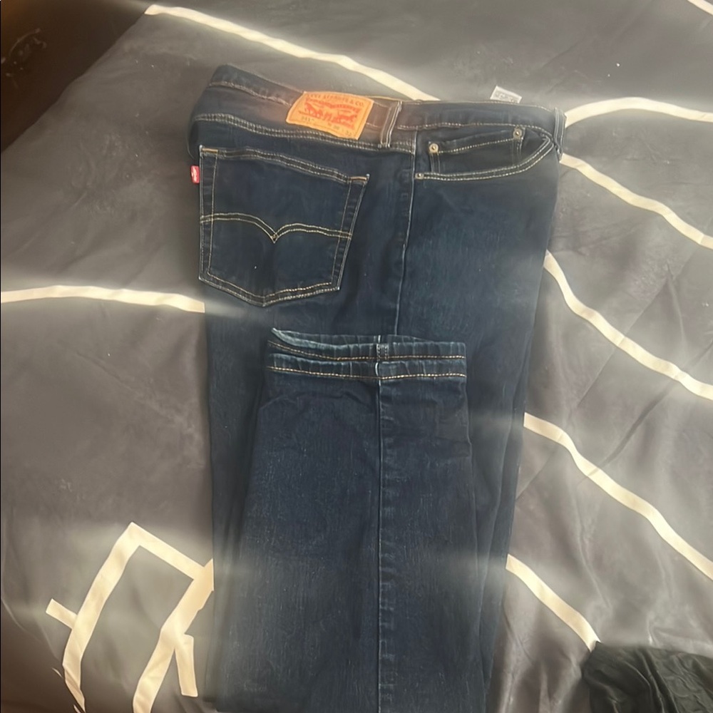 Levi's Classic Blue Straight Jeans Durable Denim